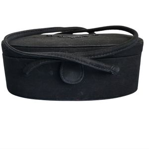 Black Vintage Beaded Purse Handbag With Matching Gloves